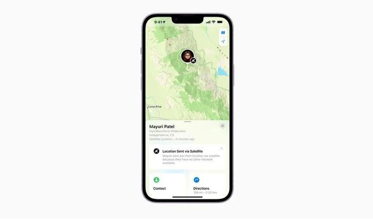 新竹镇苹果14维修分享iPhone14系列中 FindMy功能通过卫星分享位置方法教程 